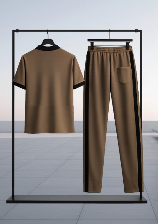 Premium Men's Casual Tracksuit – Summer T-Shirt & Trousers Set