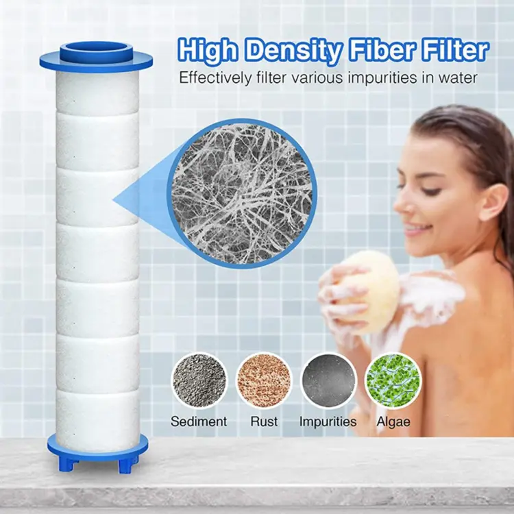 10Pcs Replacement Shower Filter for Hard Water - High Output