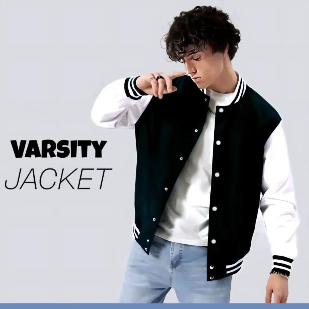 Varsity Baseball Fleece Jackets For Men and Women  Stylish High Quality Button Coat Style Bomber Jackets  Fleece Hoodie