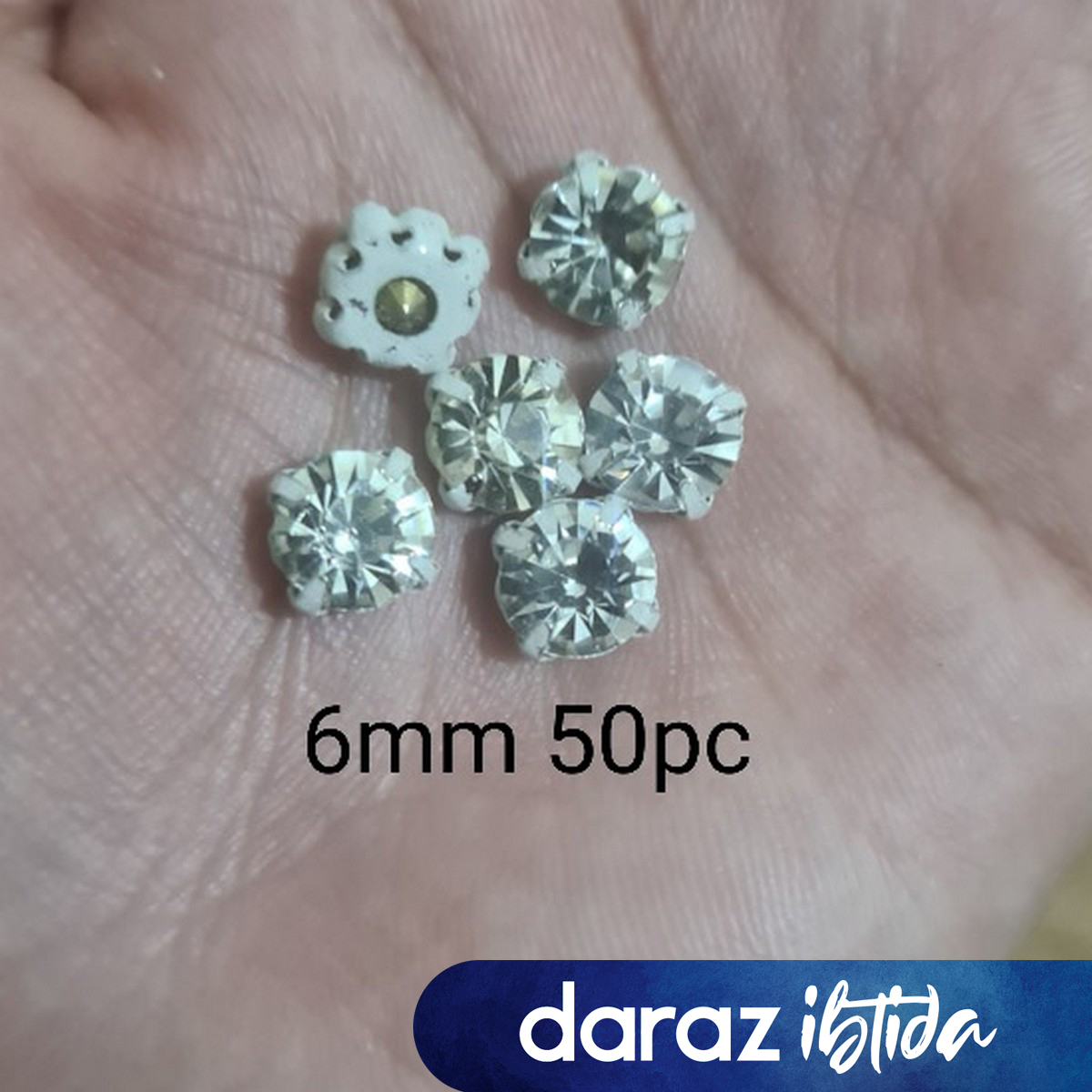 Dhruv Crafts sew on Crystals Rhinestones for Jewelry Making & Embroidery  (Silver) (Silver, 200 PCS) - sew on Crystals Rhinestones for Jewelry Making  & Embroidery (Silver) (Silver, 200 PCS) . shop for