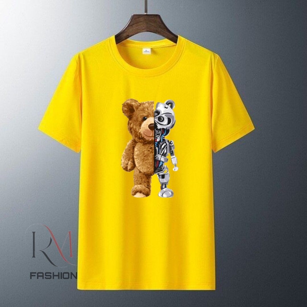 Robot Printed T.shirt Summer Collection For Women&mens