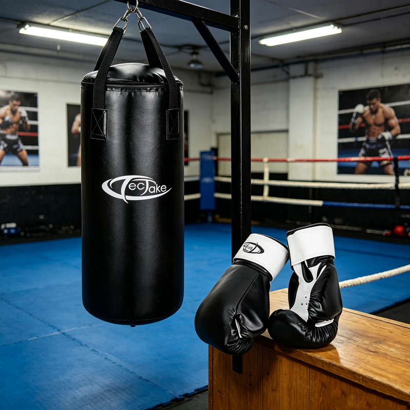 Baseball Wooden light weight 32" Inch Wooden Boxing Punching Bag With Chain Boxing Gloves And Hand Bandage Boxing kit Full Set For Men Adults