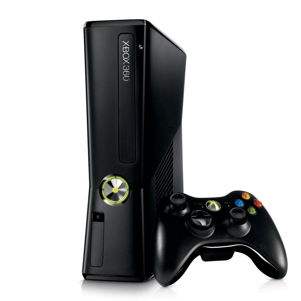 Gaming Console Xbox 360 Slim 320 GB Hard Drive with one wireless