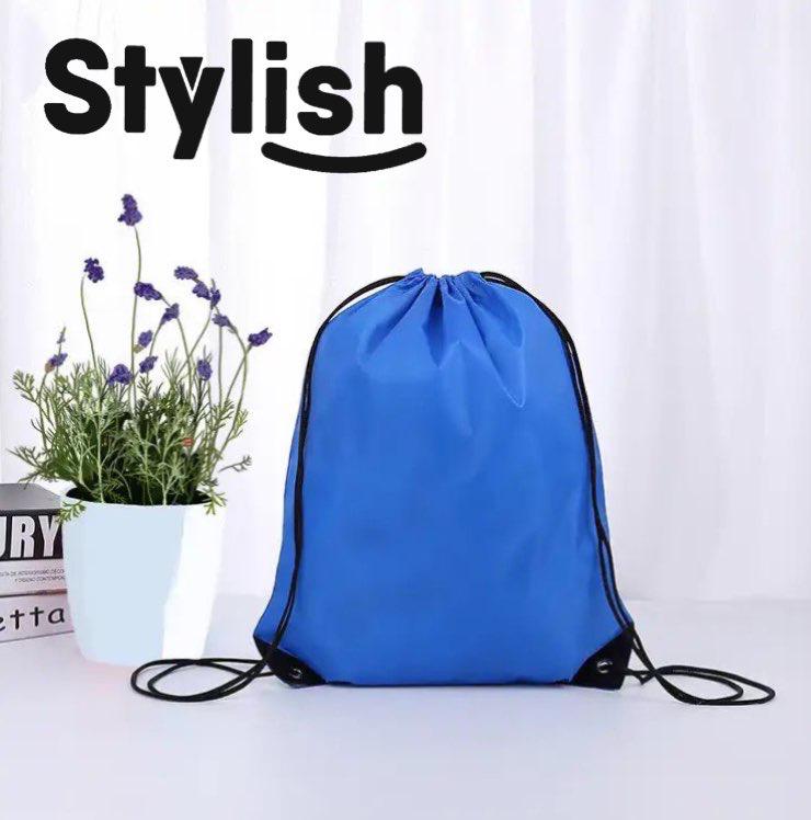 Drawstring Backpack Nylon Foldable Sports Gym Drawstring Tote Bag pack Sack For Men Women