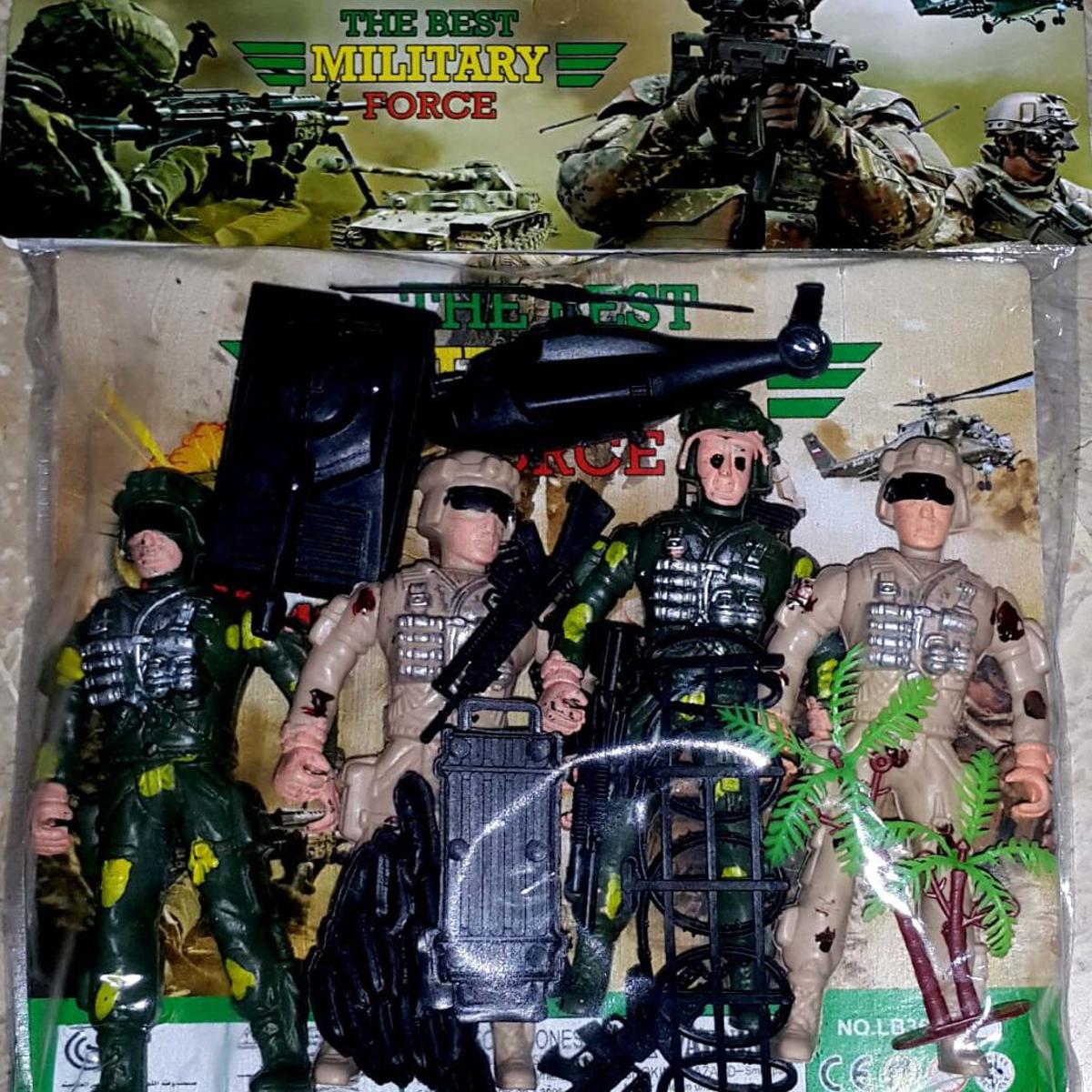 Army Soldier Toy Set - Military Force Action Figure Toys For Kids Boys