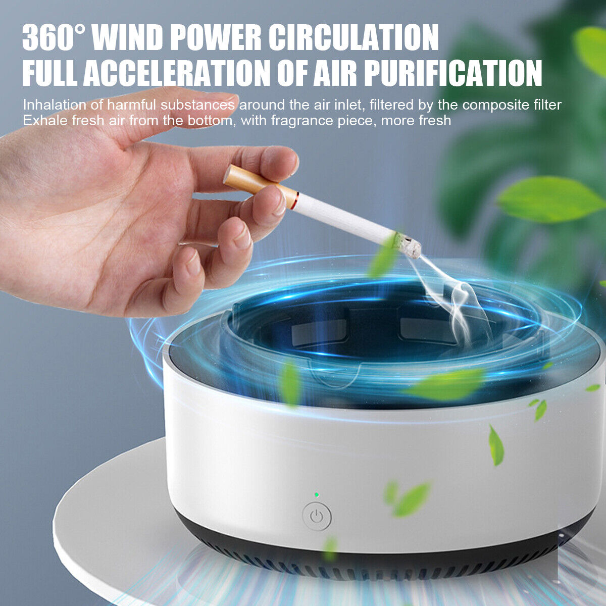 Ashtray Smoke Sucker - Advanced Smoke Absorption System - Portable Air  Purifier for Homes, Offices, and Smoking Areas - Reduces Secondhand Smoke -  Innovative Design for Clean Air and Odor Control
