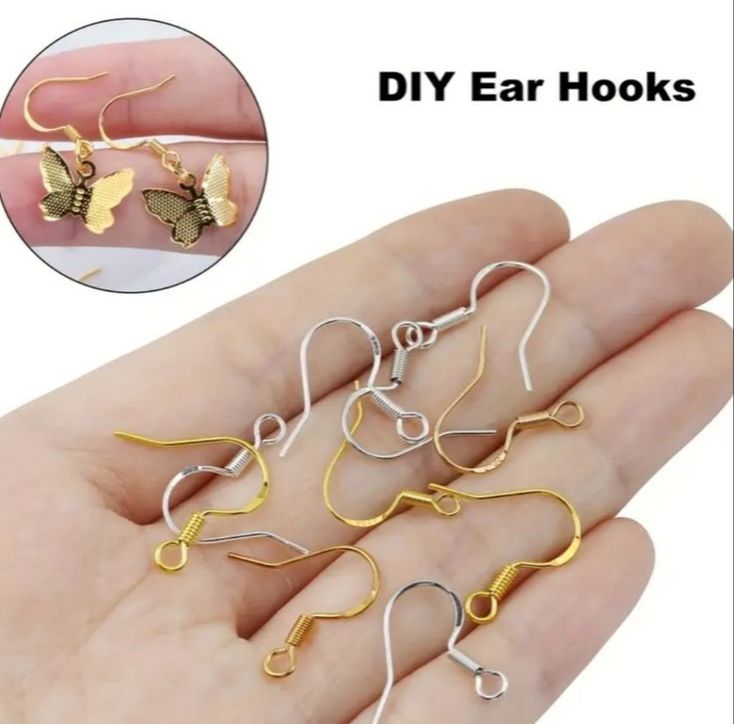 50 Pairs Silver Earring Hooks for DIY Jewelry Making