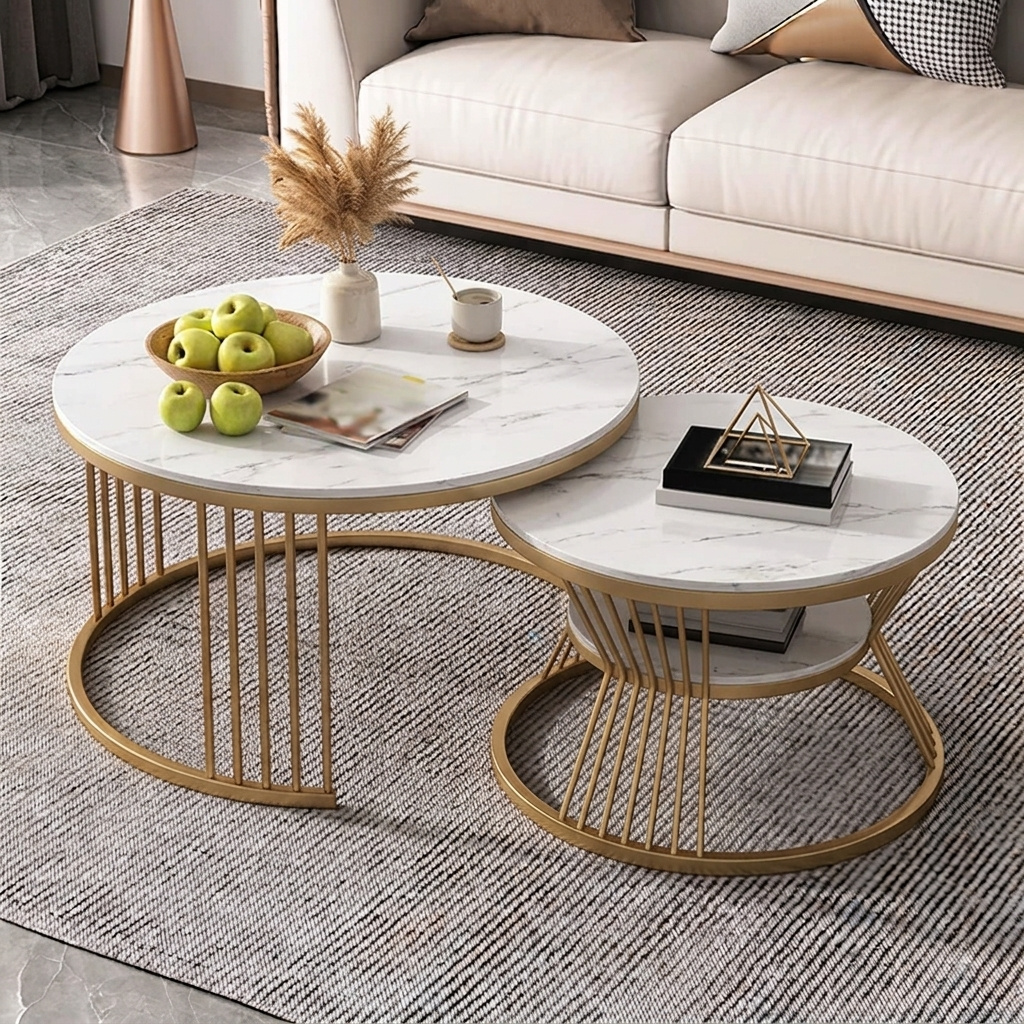 Sky craft- Set of two pcs coffee table ,Nesting Tables,cente table ,side table for living room