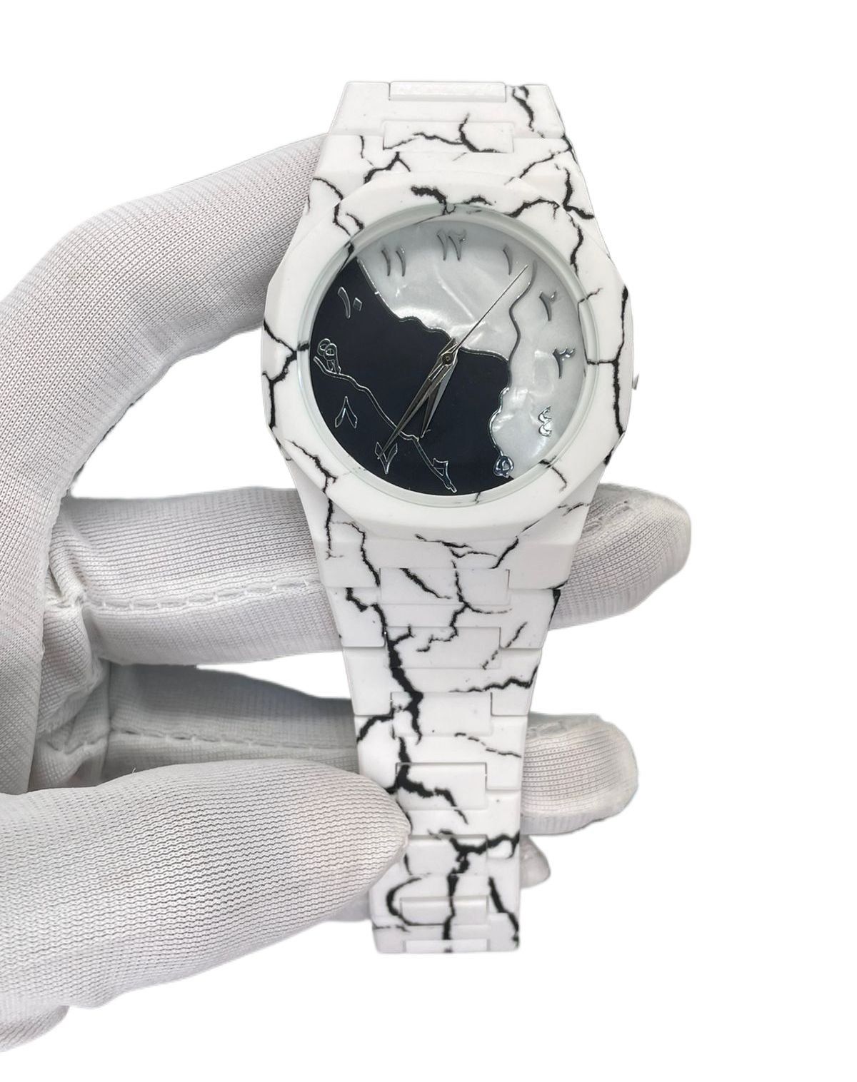 Aura Watch Marble - Aura Watch For Men - Aura Watch Black - Aura Watch Arabic - Aura Watch White - Aura Watch For Men Luxury Men - Aura Watch For Boys - Aura Watches - Ghari - Unisex - Fiber Watch