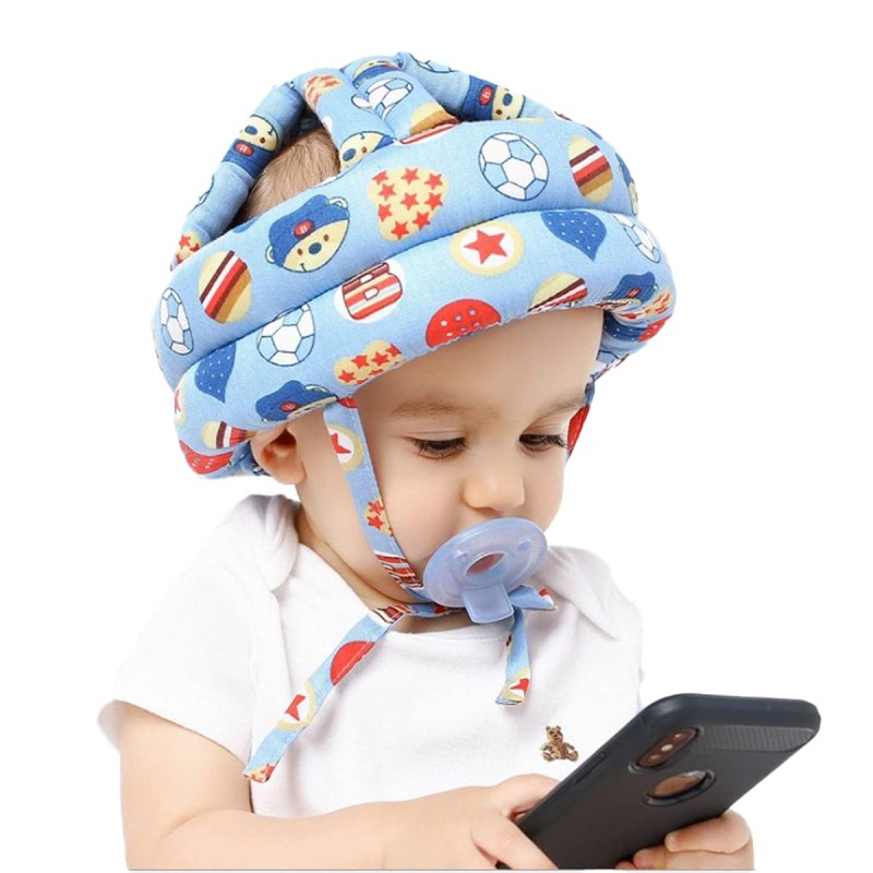 Child Head Protection Cap, Baby Hat Protector Toddler Children Crawling Walking Safety Helmet, Kids Bumper Protect Cushion Breathable Anti-Fall Safety Kid Capss