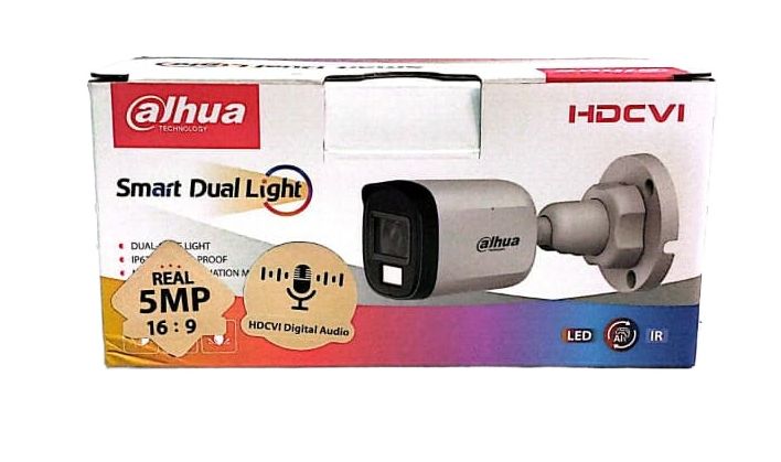 Dahua 5 Megapixels Camera B1A51P-IL-A Full Color Night Vision camera Audio-Dahua Outdoor Home Security Surveillance Warm Light Camera ( CCTV Camera Mini, CCTV  Camera, DVR Camera)-CCTV  camera price in Lahore Pakistan, Full Color Camera
