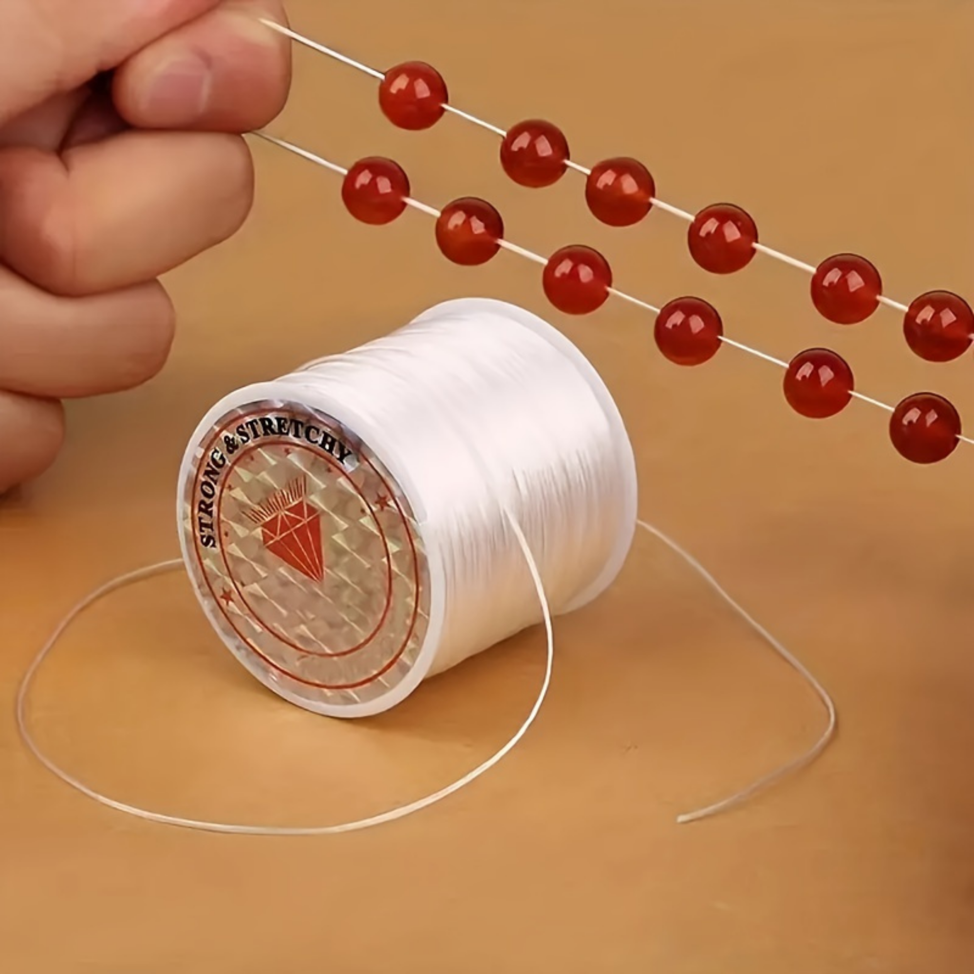 5/10/20/50/100 Stretchable Thread For Jewlery Making Nylon Thread For Bracelet Making Elastic String For Beading Jewelry Cord, Elastic Bracelet Rope Crystal Beading Cords, for Jewelry Making Beading Thread Elastic String Cord