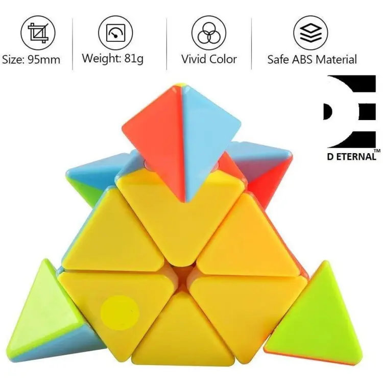 EASIEST WAY TO SOLVE THE PYRAMINX PUZZLE [HIGH QUALITY] 
