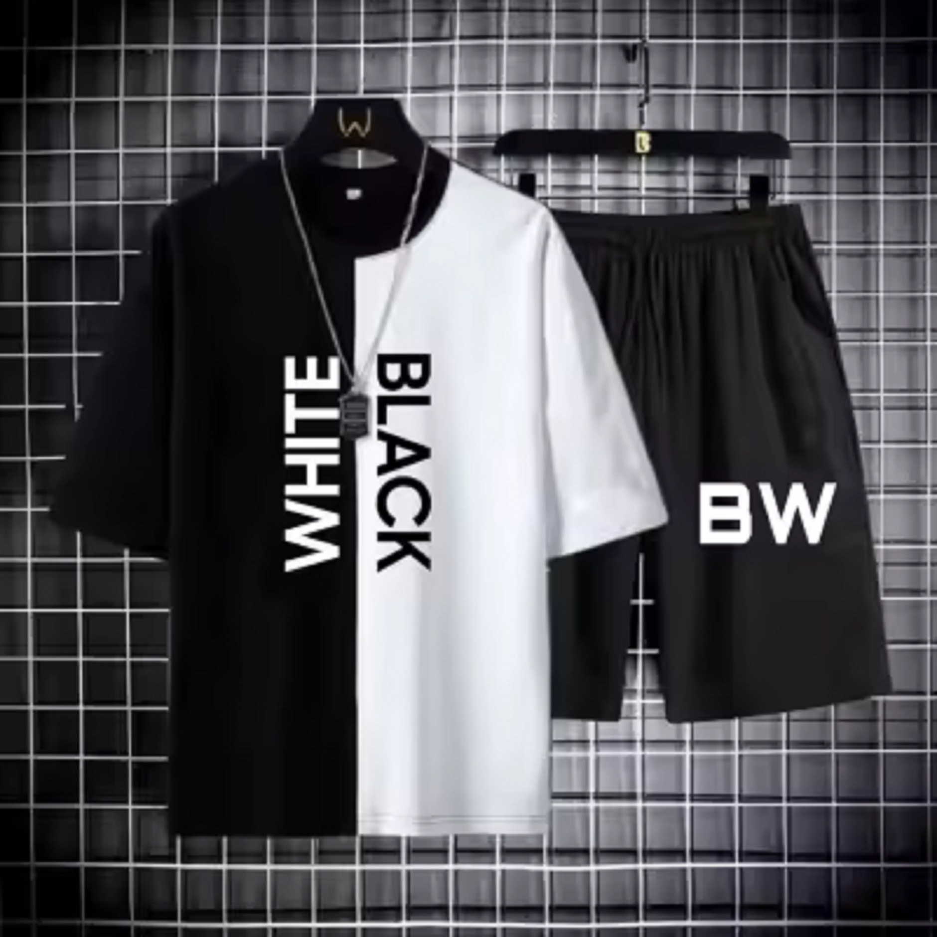 New trendy B&W printed premium quality tracksuit for men