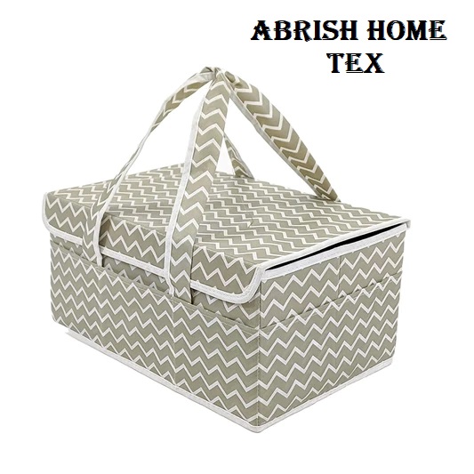Abrish Home Tex Diaper storage caddy Organizers with Lid!