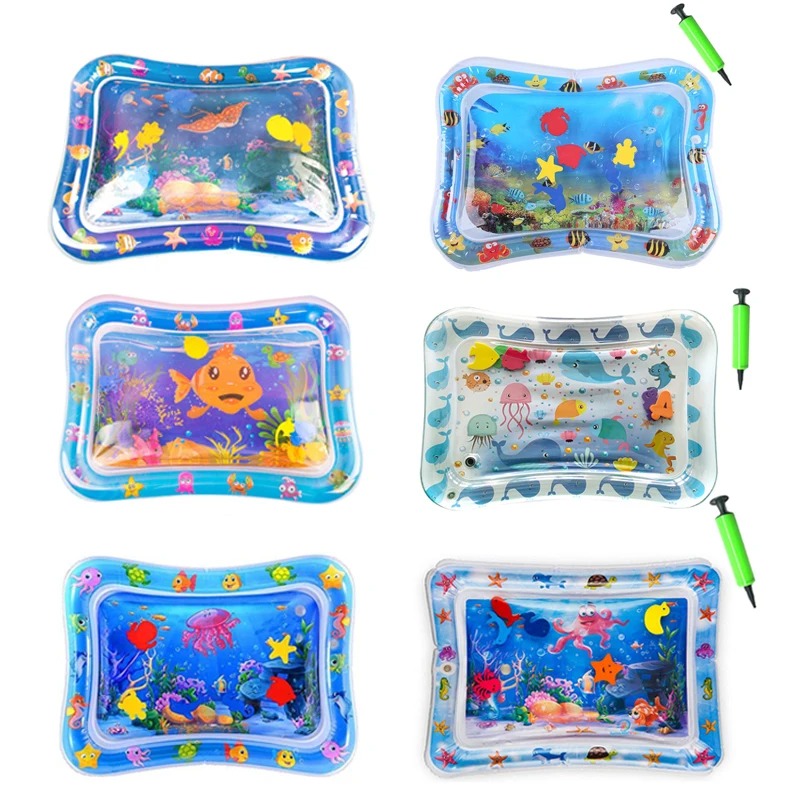 Baby Kids Inflatable Water Play Mat Kids Tummy Time Playmat Toys for Children Summer Pool Beach Game Cool Mat Toy