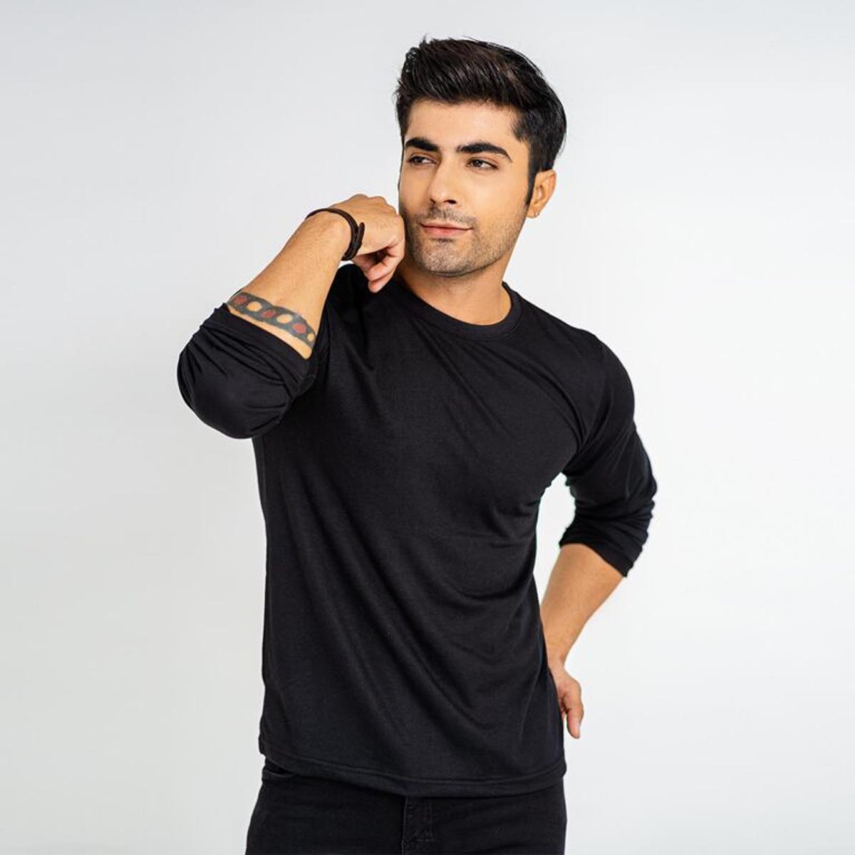 Reverb Basic Black Full Sleeve Tee Price in Pakistan - View Latest ...