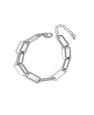 High Quality Sterling Silver Chunky Pendant Necklace For Women/Girls With Free Bracelet