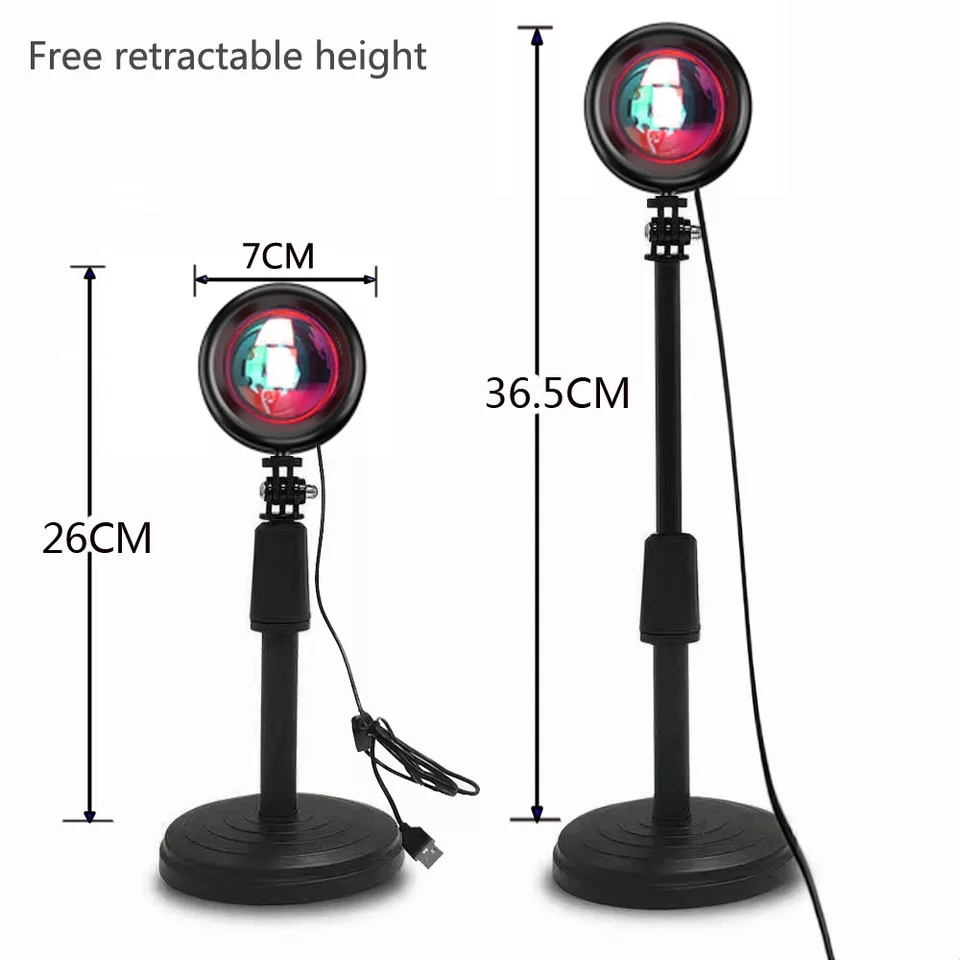 Remote Control Sunset Projection Lamp The Vogue Style