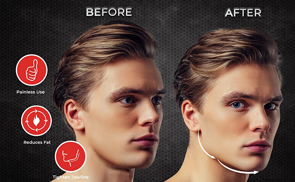 Jalwesh Jawline Exerciser - Jawline Shaper 40, 60 & 80 Lbs - Jaw line shaper for Face Beauty - Reduce Double Chin with jaw line rubber - Jawline chew For Men and Women