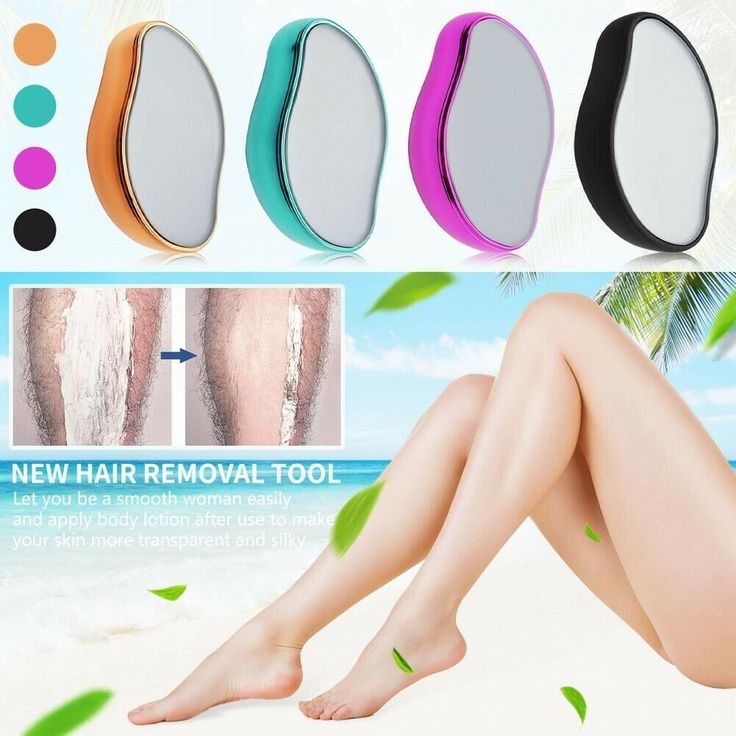 Hair Remover, Crystal Hair Eraser for Women Arms Legs Back Reusable & Washable Portable Manual Epilator Crystal Hair Removal Washable Portable Hair Removal Device Beauty Tool Hair Eraser Stone for Man and Women Arms Legs Back