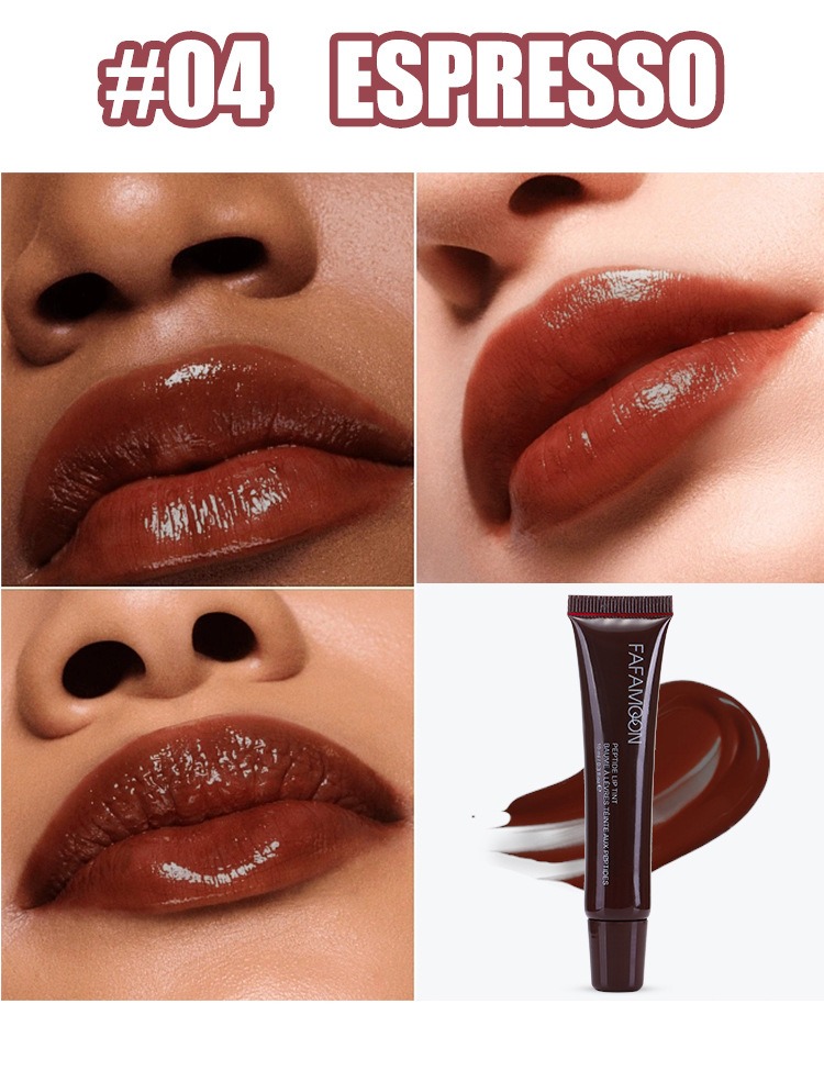 FAFAMOON Peptide Lip Gloss – Long-Lasting, Moisturizing, Non-Stick, No-Budge Lip Stain with Velvet, Mirror Finish – Plumping, Smooth, and Delicate for a Glass-Like Shine – Lip Makeup Cosmetic, Rhode Dupe, Perfect for All-Day Wear – Hydrating