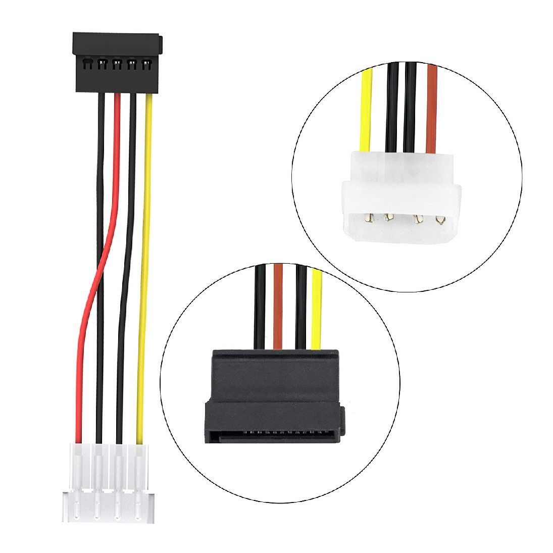 Computer Sata Power Cable Molexe IDE To Serial ATA Power Cable Adapter IDE Cable Sata Cable 4Pin To 12Pin Cable Hard Disk Cable