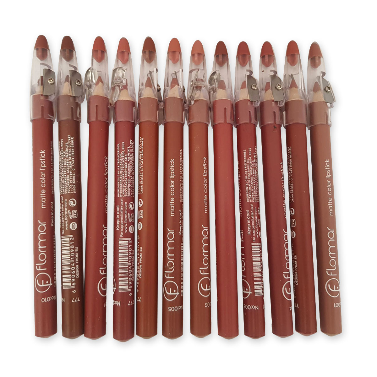 Makeup Waterproof Lipstick Pencils 6/12Pcs