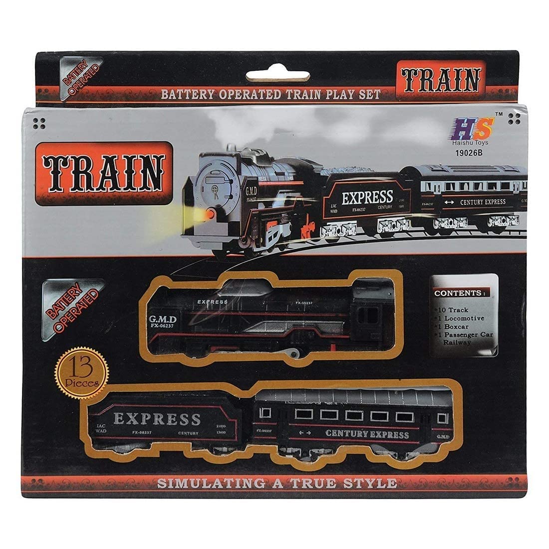 Car Adventure Thomas Cartoon Race Track Toy Set For Kids - Battery Operated Cute Cartoon Track - 11 Pcs Train Set Toy For Kids - Fun Activity set with loving Thomas theme Kids Favorite Character Perfect Gift For Boys and Girls
