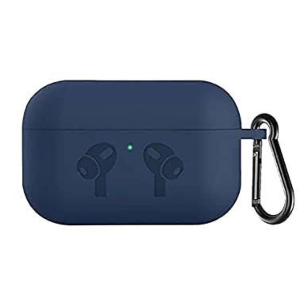 Soft Silicone Case – Soft Silicone Protective Cover with Keychain, Shockproof, Dustproof, Anti-Slip, Wireless Charging Compatible – Fits Pro 1st & 2nd Generation