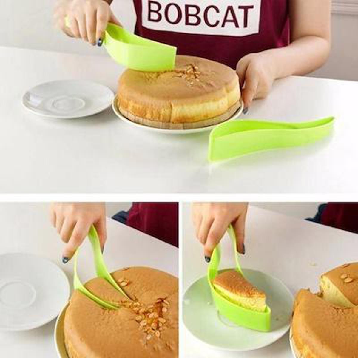New Cake Pie Slicer Sheet Guide Cutter Server Bread Slice Kitchen Gadget