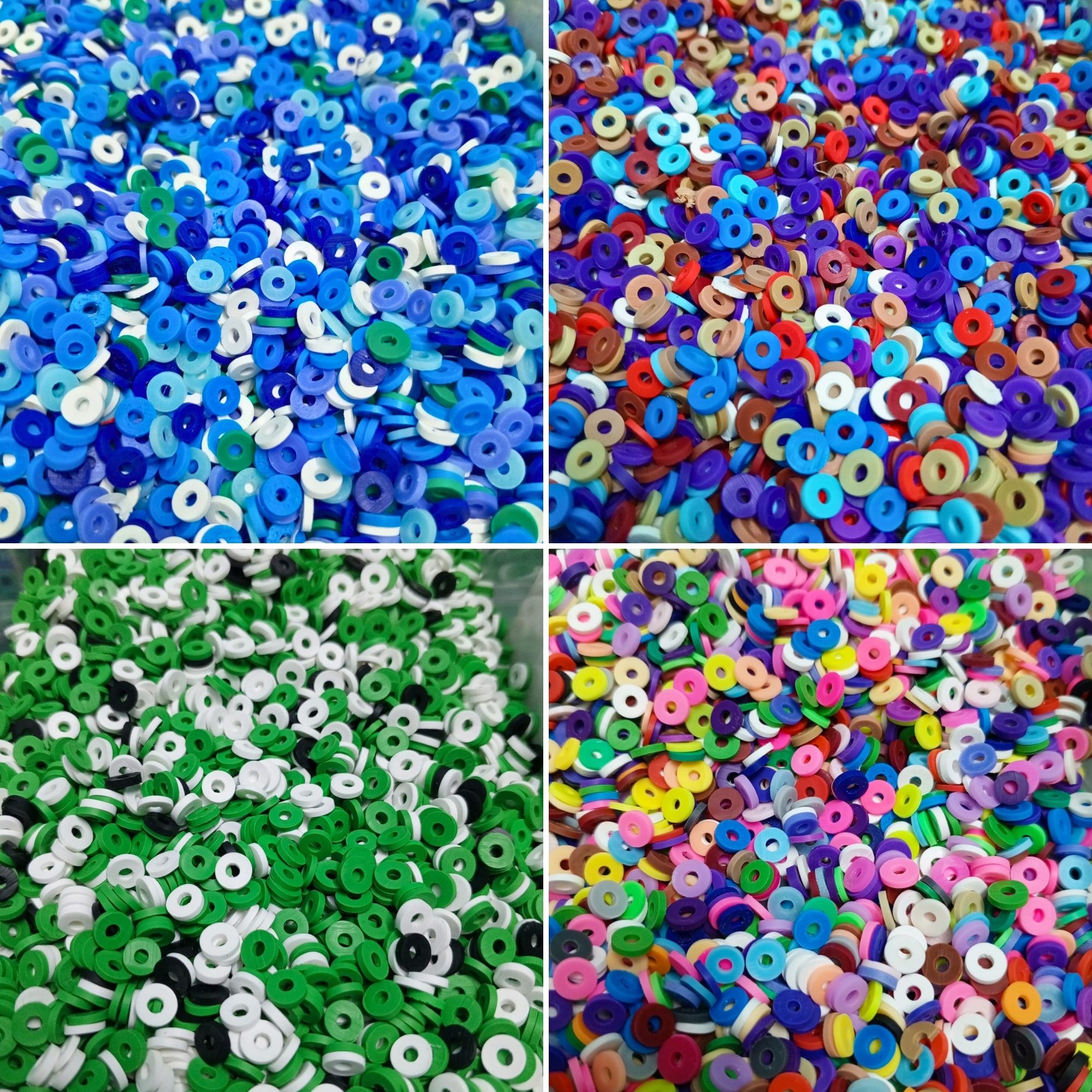250/500/1000/5000/ Pcs Jewelry Making Clay Rings Material Bracelet Rings Multicolor Multicolor Mix Clay Rings For Bracelet Making Buy Rings For Bracelet Beads Material Jewelry Making by SAMS COLLECTION