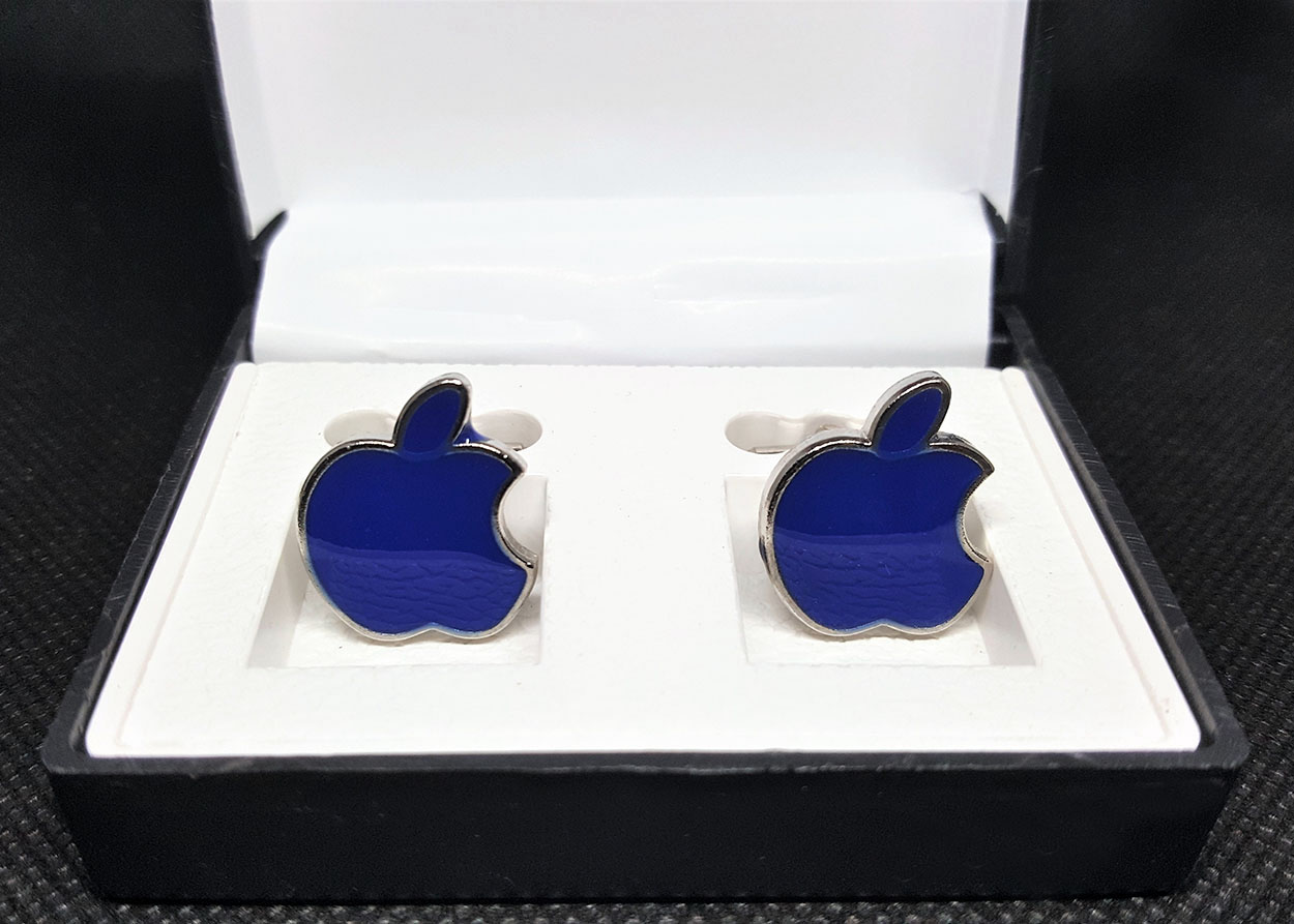 Black Metal Cufflinks for Men