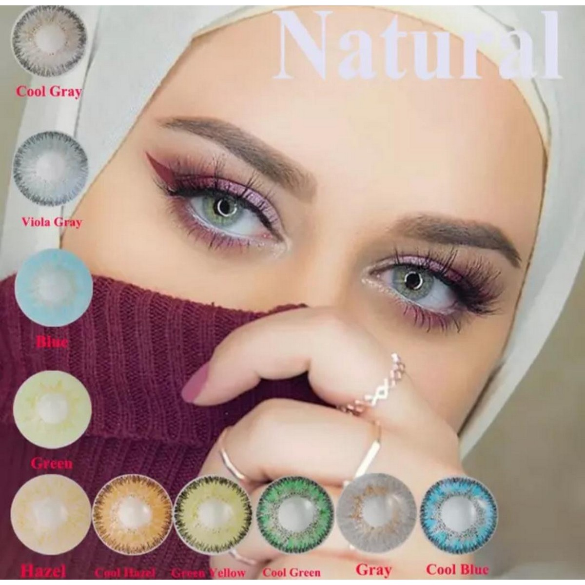 Opticon Sterling Grey Color Cosmetic Contact Lenses