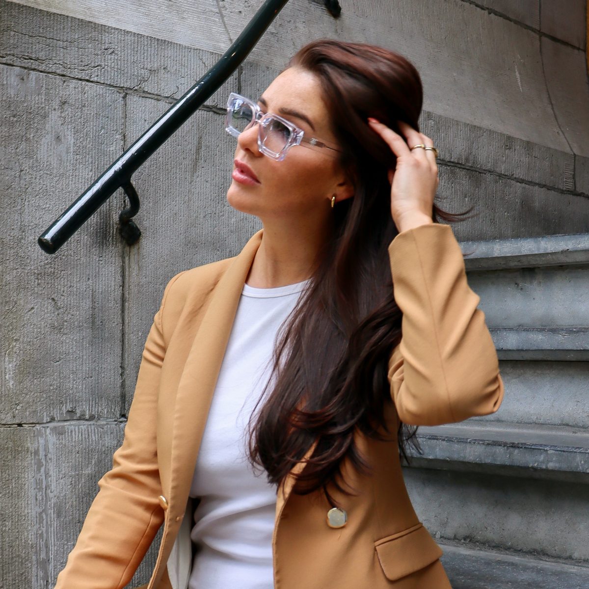 Original Transparent Glasses for Men/Women Clear Lens Glasses | White Glasses for Boys and Girls