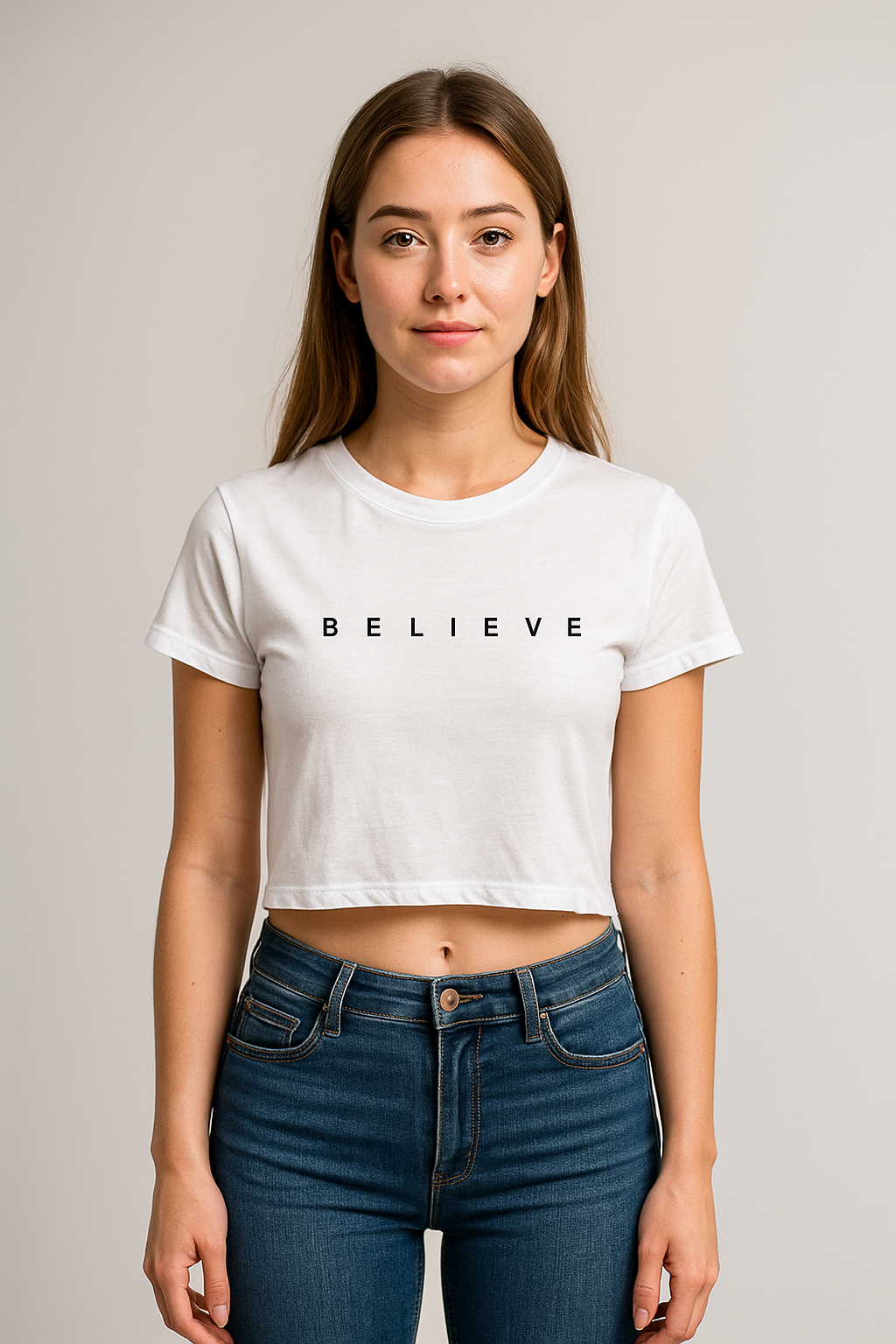 THE VINTAGE CLOTHING NEW TRENDY COLLECTION IMPORTED HIGH QUALITY PRINTED CROP TSHIRT FOR WOMENS AND GIRLS - New Launch Jan 2025 - Crop Top
