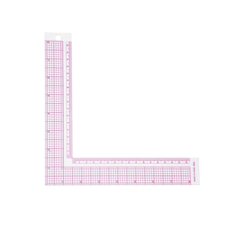 NANLIY- Sewing Measure Rulers 90-Degree L Shape Square Ruler Metric and ...