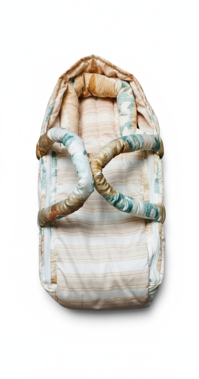 Jack & Jill Carry Crib - Best Quality Latest Design Newborn Baby Hand Carry Cot with Handles for Carrying - Portable Baby Bed Sleeping Bag Baby Bistar Gaddi Sleeping Bag Bed
