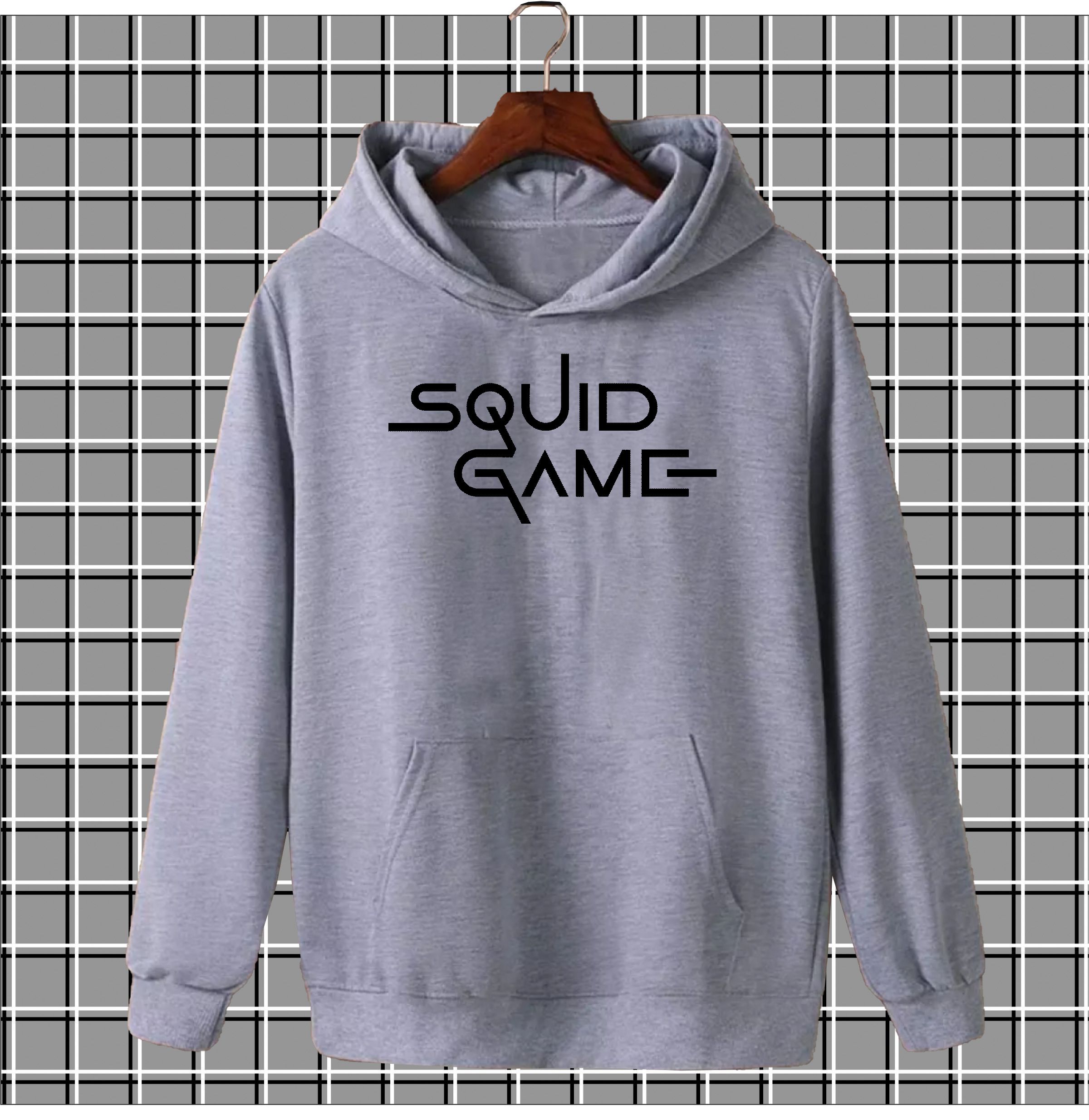 Squid game print High quality imported casual printed kangro hoodies for men pullover