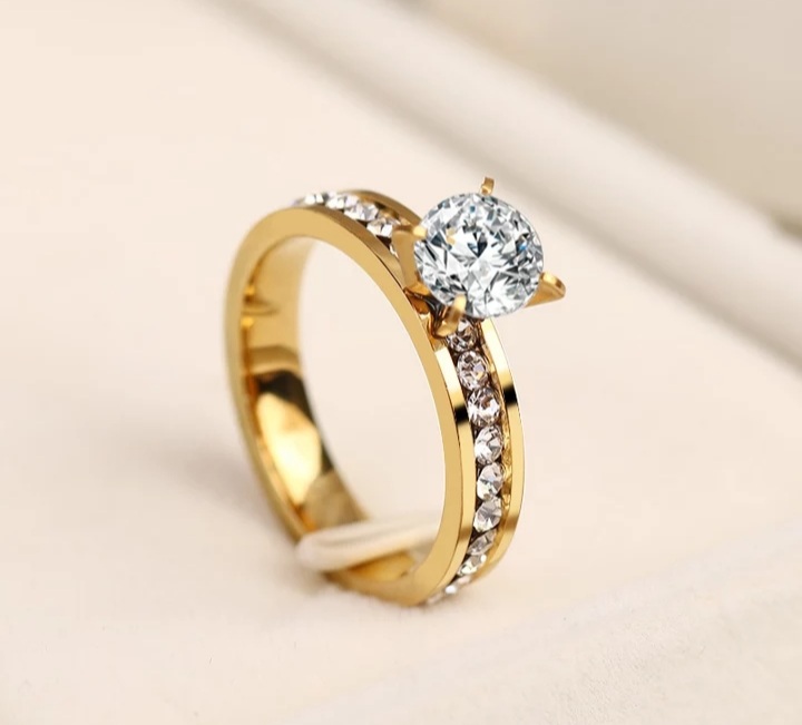 Ladies Rings | Rings For Women | Women Rings | Stylish Ring For Wedding, Party, Engagement | Gold Plated Stainless Steel