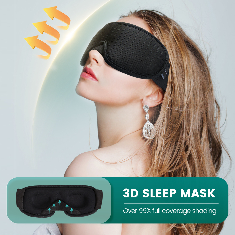 3D Sleeping Eye Mask Eyeshade Night Breathable Slaapmasker