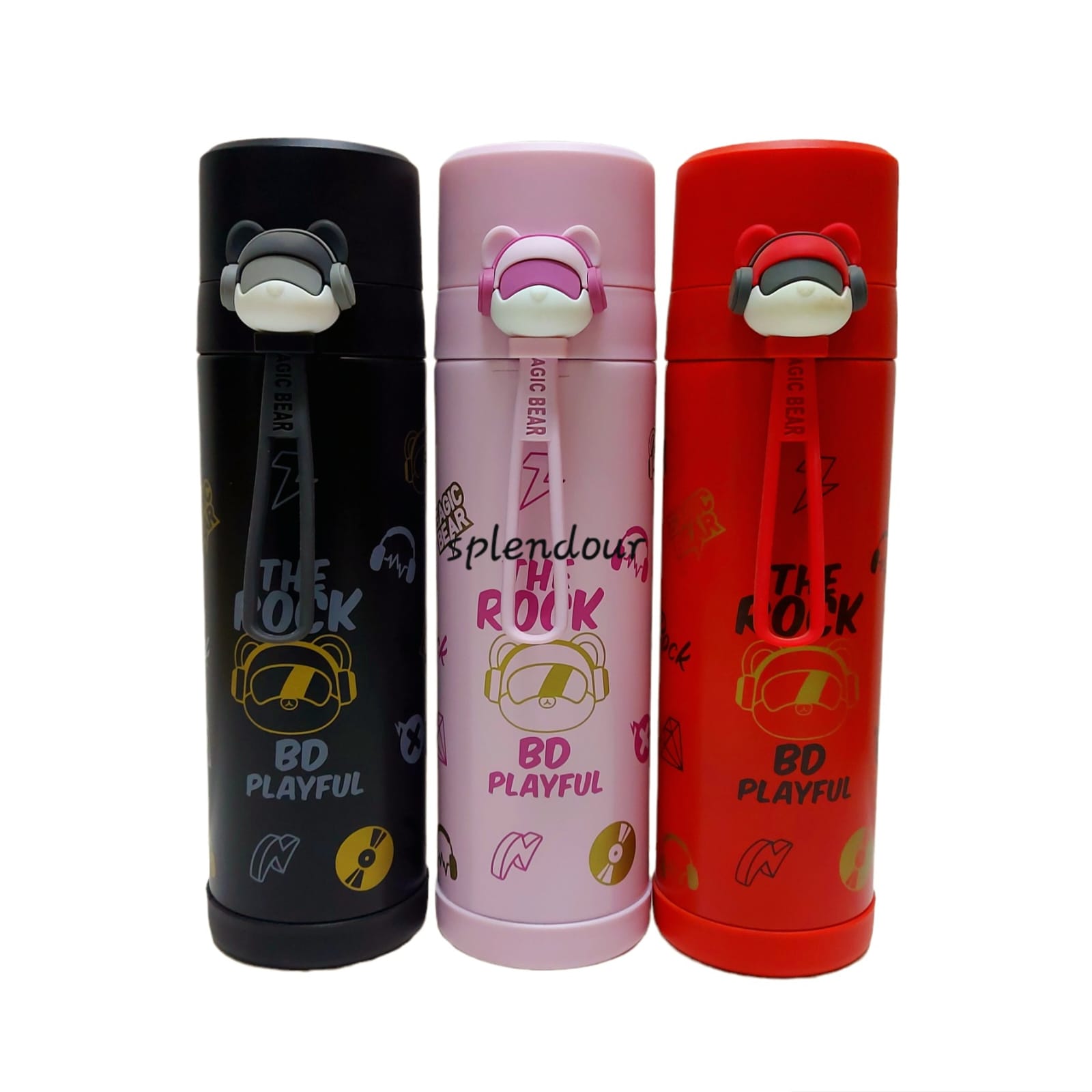 Cute Water Bottle Thermos Stainless Steel Vacuum Flask Travel Sports Beverage Bottle Cup 500Ml