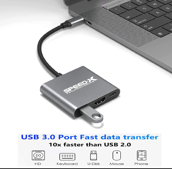 SPEED-X SP-TC03A Type-C 3.1 to OTG + HDMI + USB 3.0