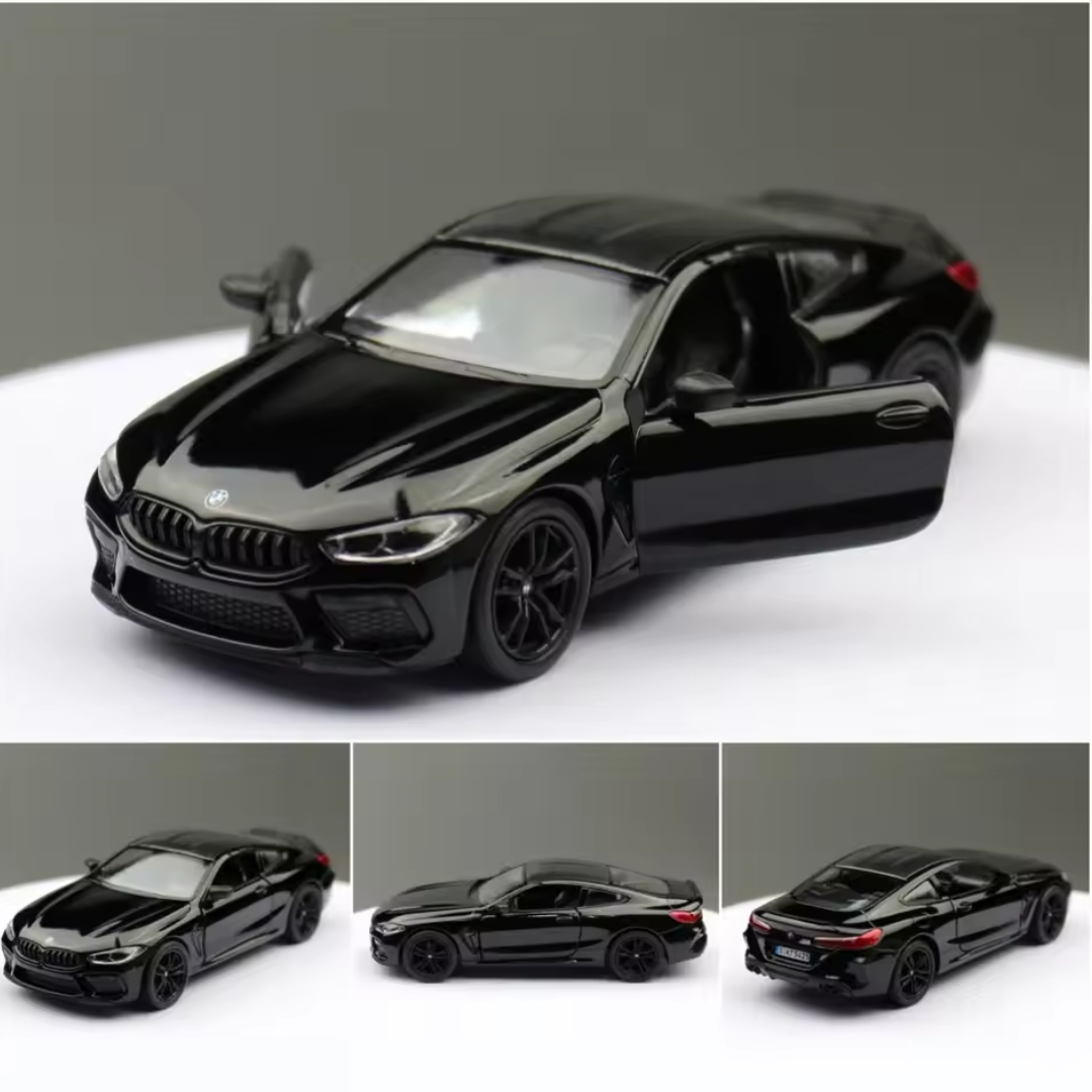 BMW M8 Competition Coupe Kinsmart DieCast Model Car 1/38 Scale  Multicolor Collectible Toy Vehicle