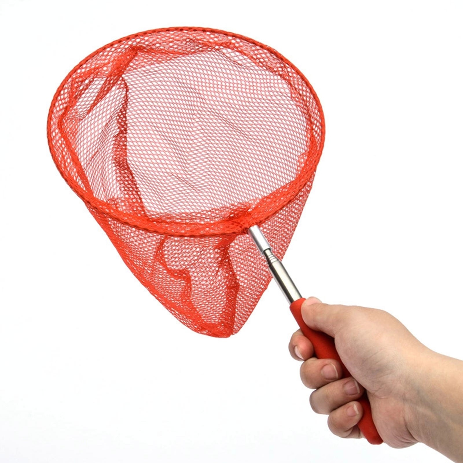 Retractable Fishing Insect Butterfly Dragonfly Insect Mesh Tool Stainless  Steel Rod Catch Tadpole Fish Net Kids Outdoor Fish Net（E）