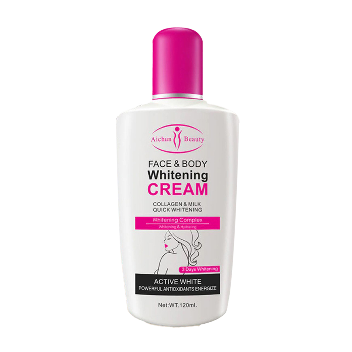 AichunBeauty - Face & Body Cream Collagen Milk Lotion 120ml-AC218-3