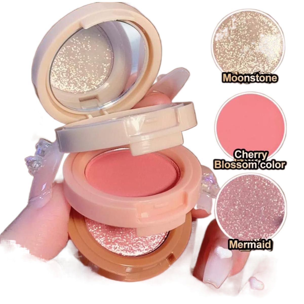 3 in 1 Makeup Palette- Glitter Eye Shadow, Contour, Highlighter Miss Lara