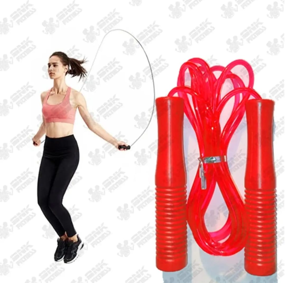 Jumping Rope with Comfortable Plastic Handles for Fitness and Cardio Workouts