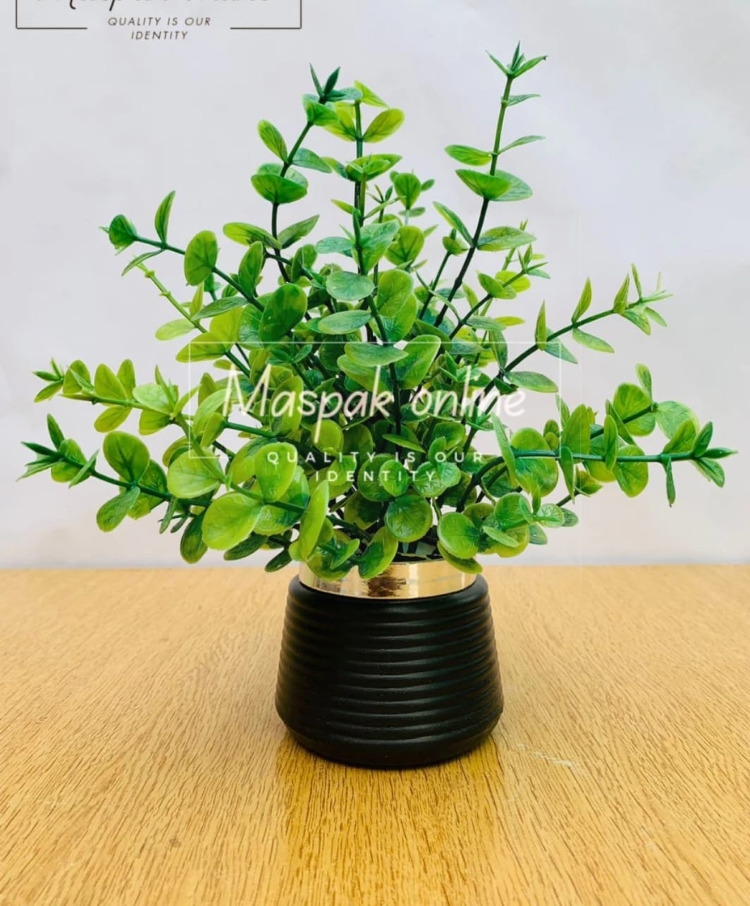 New Artificial Wild Plant With black / White Pot For Home And Office Decoration Flowers For Home Decor
