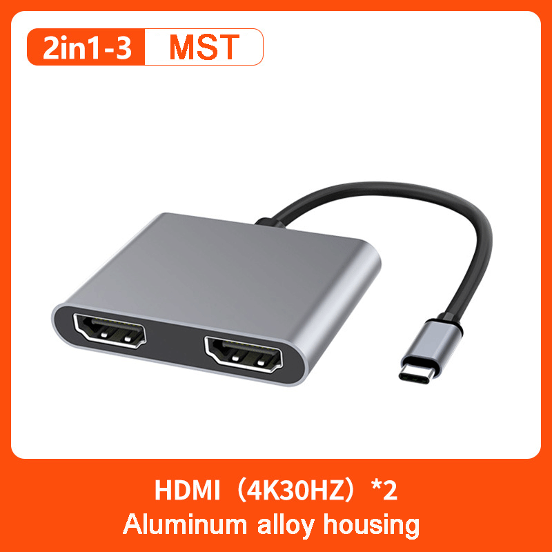 ARMICO Laptop USB Type C Docking Station 4IN1 PD100W USB3.0 HDMI*2 USB